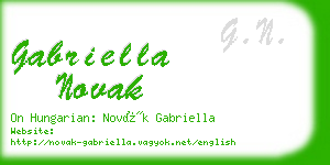 gabriella novak business card